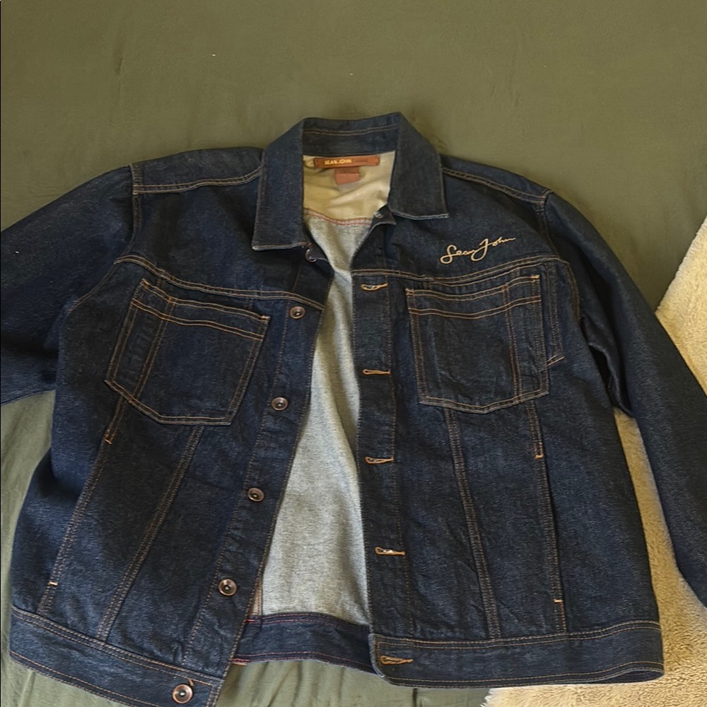 Sean John Dark Blue Denim Jacket
